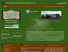 Tablet Screenshot of levanroadvet.com